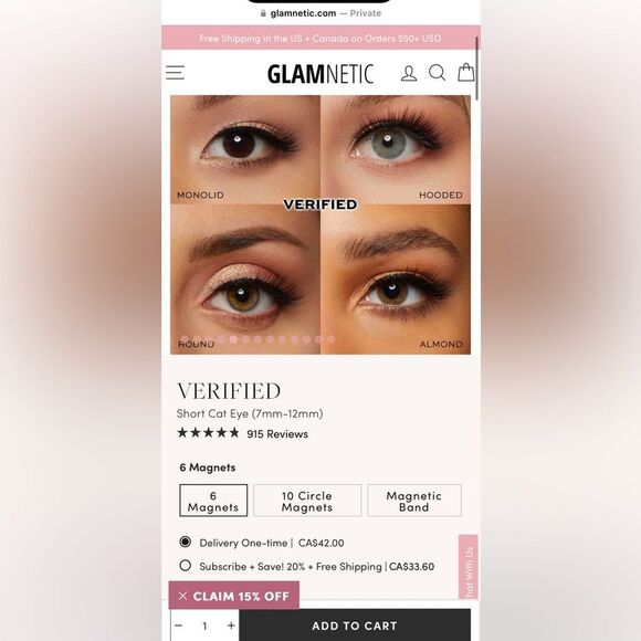 Glamnetic Lashes - Never Opened - Picture 5 of 6